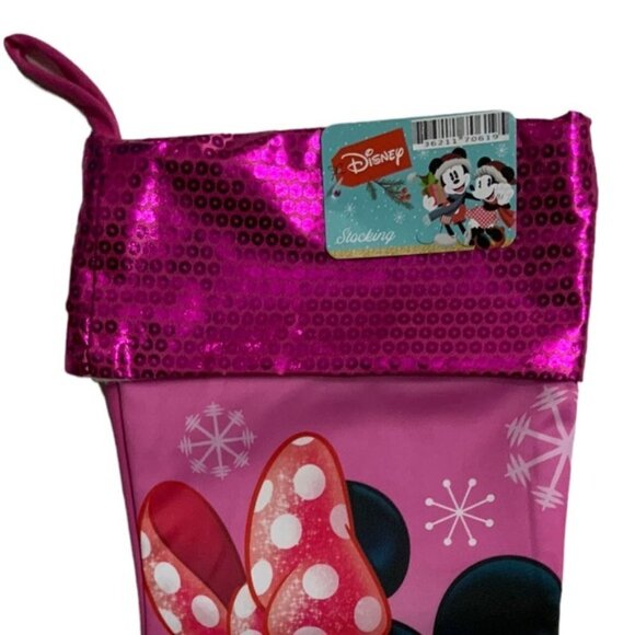 Disney Minnie Mouse Christmas Stocking Set of 2 Large 17 inch Holiday Stockings - Picture 3 of 12
